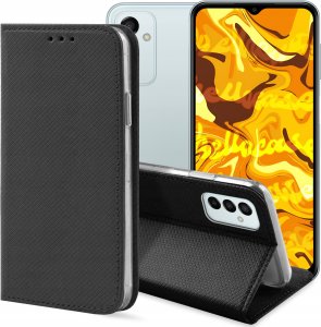 Hello Case ETUI Z KLAPKĄ DO SAMSUNG GALAXY M23 5G CZARNE ZAMYKANE MAGNETYCZNE KABURA 1