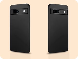 Hello Case Etui do Google Pixel 7a (Czarne, Matowe, Obudowa Slim, Silikon) 6