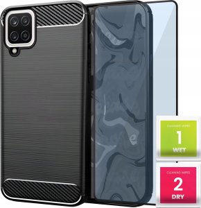 Hello Case ETUI KARBON DO SAMSUNG GALAXY A12 / M12 SZKŁO 9H 1