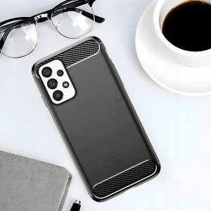 Hello Case ETUI DO SAMSUNG GALAXY A53 5G | PANCERNE KARBON CASE CZARNE CASE SZKŁO 9h 5
