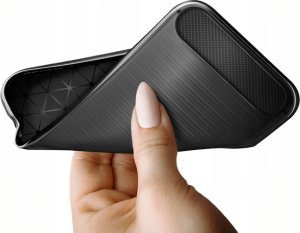 Hello Case Etui Do Huawei P30 LITE (Pancerne, Karbon, Karbonowe, Czarne) Szkło 5D 8