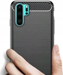 Hello Case ETUI DO HUAWEI P30 PRO | PANCERNE KARBON CASE CZARNE 2
