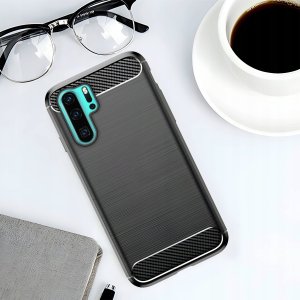 Hello Case ETUI DO HUAWEI P30 PRO | PANCERNE KARBON CASE CZARNE 3
