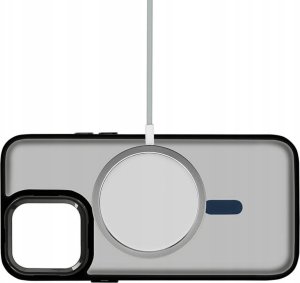 Hello Case Etui Magsafe Do Apple iPhone 15 (Czarne Matowe, Wzmacniane) Szkło 9H 2,5D 5
