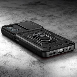 Hello Case ETUI PANCERNE DO MOTOROLA EDGE 40 NEO CZARNE OBUDOWA ARMOR HOLDER RING 3