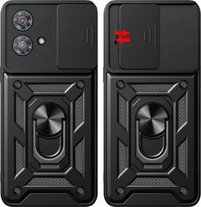 Hello Case ETUI PANCERNE DO MOTOROLA EDGE 40 NEO CZARNE OBUDOWA ARMOR HOLDER RING 6