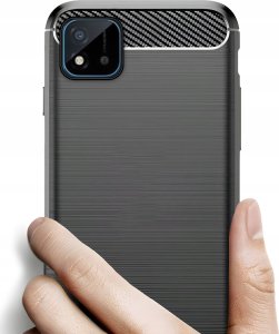 Hello Case ETUI DO REALME C11 2021 | PANCERNE KARBON CASE CZARNE 3