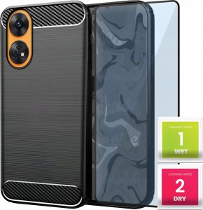 Hello Case ETUI DO OPPO RENO 8T | PANCERNE KARBON CASE CZARNE 1