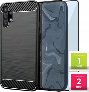 Hello Case ETUI KARBON DO SAMSUNG A32 5G/ M32 5G SZKŁO 9H 5D 1