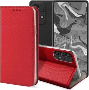 Hello Case ETUI Z KLAPKĄ DO Samsung Galaxy A53 5G CZERWONE ZAMYKANE MAGNETYCZNE 1