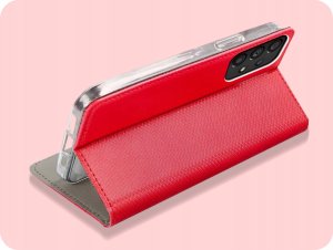 Hello Case ETUI Z KLAPKĄ DO Samsung Galaxy A53 5G CZERWONE ZAMYKANE MAGNETYCZNE 5
