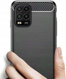 Hello Case ETUI DO XIAOMI MI 10 LITE | PANCERNE KARBON CASE CZARNE 3