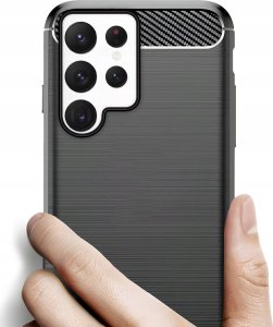 Hello Case ETUI DO SAMSUNG GALAXY S22 ULTRA | PANCERNE KARBON CASE CZARNE 2