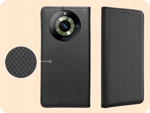 Hello Case ETUI Z KLAPKĄ DO REALME 11 PRO 5G / 11 PRO PLUS 5G CZARNE ZAMYKANE KABURA 4