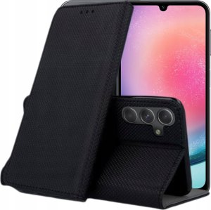 Hello Case ETUI Z KLAPKĄ DO SAMSUNG GALAXY A24 4G / A25 5G CZARNE ZAMYKANE MAGNETYCZNE 1