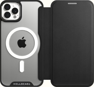 Hello Case Etui z klapką do iPhone 13 Pro (MagSafe, Magnetyczne, Skórzane) Szkło 9H 3