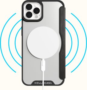 Hello Case Etui z klapką do iPhone 13 Pro (MagSafe, Magnetyczne, Skórzane) Szkło 9H 4