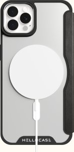 Hello Case Etui z klapką do iPhone 13 Pro (MagSafe, Magnetyczne, Skórzane) Szkło 9H 5