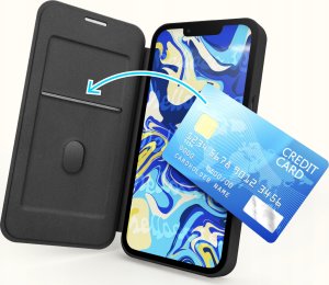 Hello Case Etui z klapką do iPhone 13 Pro (MagSafe, Magnetyczne, Skórzane) Szkło 9H 8