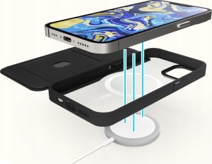 Hello Case Etui z klapką do iPhone 13 Pro (MagSafe, Magnetyczne, Skórzane) Szkło 9H 10