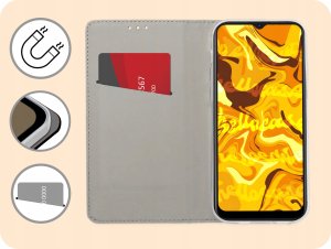 Hello Case ETUI Z KLAPKĄ DO NOKIA G11 / G21 CZARNE ZAMYKANE MAGNETYCZNE KABURA FUTERAŁ 3