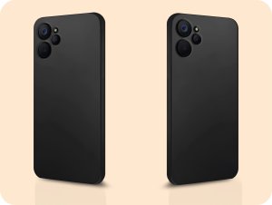 Hello Case Etui do Realme 9i (Global) / Oppo A96 4G (Czarne, Matowe,Slim, Silikon) 6