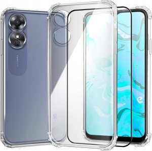 Hello Case ETUI PANCERNE DO OPPO A17 | CASE SILIKON GUMOWE SLIM SHOCK CLEAR SZKŁO 1