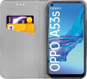 Hello Case ETUI Z KLAPKĄ DO OPPO A53S / A53 2020 CZARNE ZAMYKANE MAGNETYCZNE KABURA 1