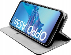 Hello Case ETUI Z KLAPKĄ DO OPPO A53S / A53 2020 CZARNE ZAMYKANE MAGNETYCZNE KABURA 2