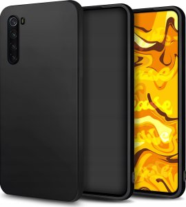 Hello Case ETUI DO XIAOMI REDMI NOTE 8 GUMOWE OBUDOWA CZARNE MATOWE SILIKON POKROWIEC 1