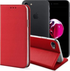 Hello Case ETUI Z KLAPKĄ DO APPLE IPHONE 7 / 8 / SE 2020 / SE 2022 CZERWONE ZAMYKANE 1