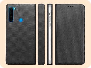 Hello Case ETUI Z KLAPKĄ DO XIAOMI REDMI NOTE 8 / NOTE 8 2021 czarny ZAMYKANE KABURA 6