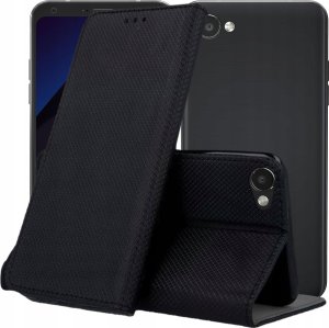 Hello Case ETUI Z KLAPKĄ DO LG Q6 / G6 FIT CZARNE ZAMYKANE MAGNETYCZNE KABURA FUTERAŁ 1