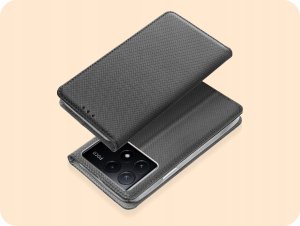 Hello Case ETUI Z KLAPKĄ DO XIAOMI POCO X6 PRO 5G / REDMI K70E CZARNE ZAMYKANE KABURA 2