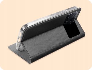 Hello Case ETUI Z KLAPKĄ DO XIAOMI POCO X6 PRO 5G / REDMI K70E CZARNE ZAMYKANE KABURA 5