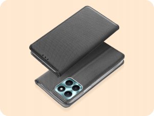 Hello Case ETUI Z KLAPKĄ DO HONOR X6A CZARNE ZAMYKANE MAGNETYCZNE KABURA FUTERAŁ FLIP 2