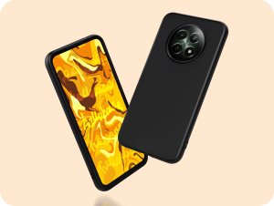 Hello Case ETUI DO REALME 12 5G GUMOWE OBUDOWA CZARNE MATOWE SILIKON POKROWIEC SLIM 2