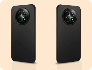 Hello Case ETUI DO REALME 12 5G GUMOWE OBUDOWA CZARNE MATOWE SILIKON POKROWIEC SLIM 6