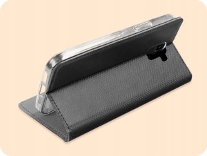 Hello Case ETUI Z KLAPKĄ DO SAMSUNG GALAXY J6 2018 CZARNE ZAMYKANE MAGNETYCZNE KABURA 5