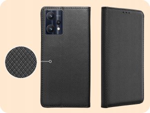 Hello Case ETUI Z KLAPKĄ DO REALME 9 PRO PLUS CZARNE ZAMYKANE MAGNETYCZNE KABURA FLIP 4