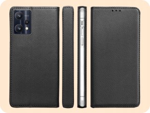 Hello Case ETUI Z KLAPKĄ DO REALME 9 PRO PLUS CZARNE ZAMYKANE MAGNETYCZNE KABURA FLIP 6