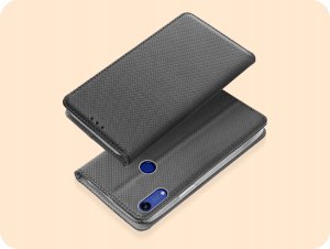 Hello Case ETUI Z KLAPKĄ DO Y6S / Y6 PRIME 2019 / HONOR 8A CZARNE ZAMYKANE MAGNETYCZNE 2