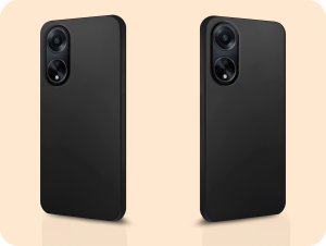 Hello Case Etui do Oppo A98 5G (Czarne, Matowe, Obudowa Slim, Silikon) 6