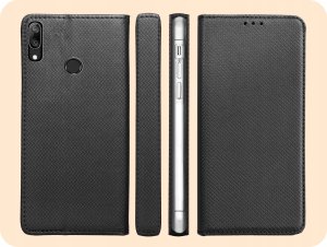 Hello Case ETUI Z KLAPKĄ DO HUAWEI Y7 2019 CZARNE ZAMYKANE MAGNETYCZNE KABURA FUTERAŁ 6