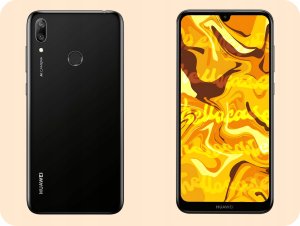 Hello Case ETUI Z KLAPKĄ DO HUAWEI Y7 2019 CZARNE ZAMYKANE MAGNETYCZNE KABURA FUTERAŁ 7