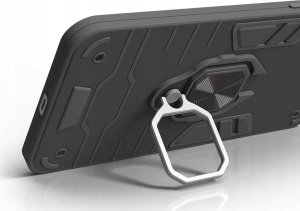 Hello Case ETUI PANCERNE DO XIAOMI MI 11I CZARNE OBUDOWA ARMOR HOLDER RING CASE SZKŁO 4