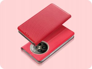 Hello Case ETUI Z KLAPKĄ DO REALME 12 PRO / PRO PLUS CZERWONE ZAMYKANE MAGNETYCZNE 2