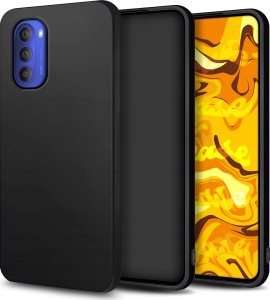 Hello Case Etui do Motorola Moto G51 5G (Czarne, Matowe, Obudowa Slim, Silikon) 1