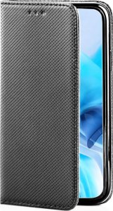 Hello Case ETUI Z KLAPKĄ DO HUAWEI P9 LITE CZARNE ZAMYKANE MAGNETYCZNE KABURA FUTERAŁ 3