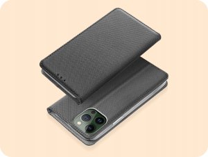 Hello Case ETUI Z KLAPKĄ DO IPHONE 13 PRO MAX CZARNE ZAMYKANE MAGNETYCZNE KABURA FLIP 2